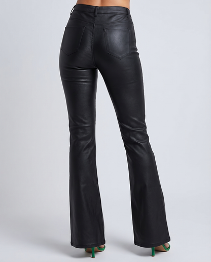 Leather Flare Pants